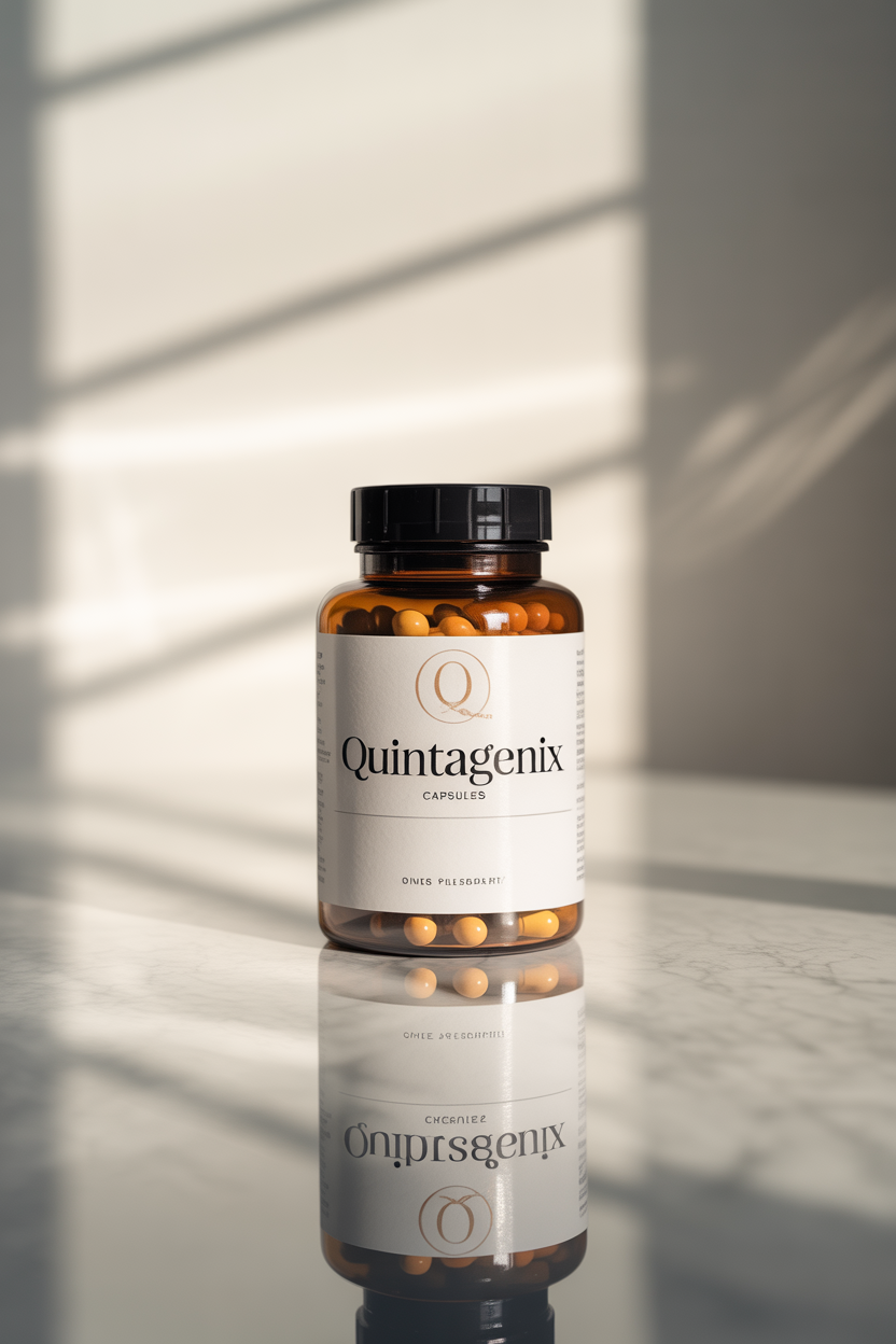 Quintagenix product bottle displayed on a clean surface